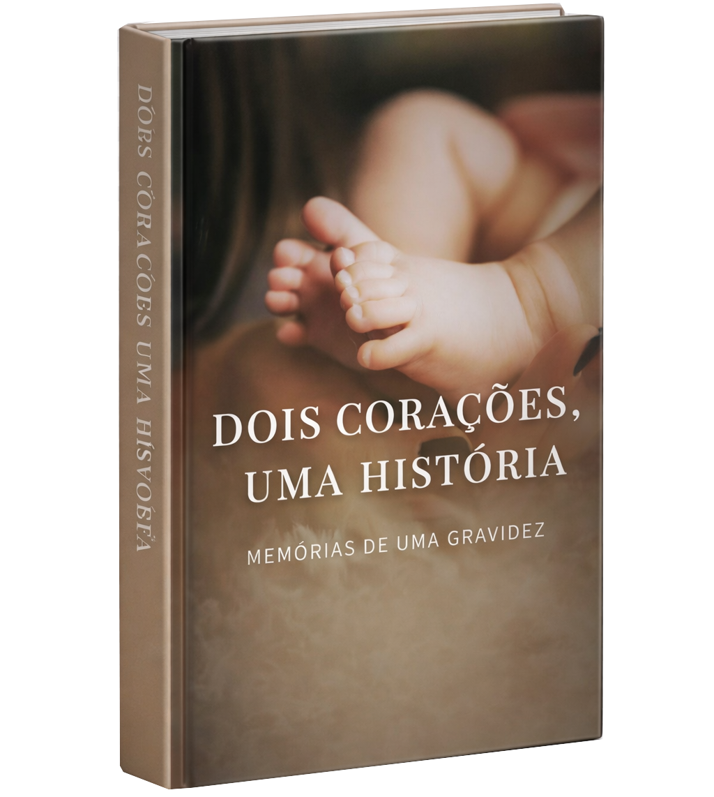 Mockup 3D do Dois Corações, uma História